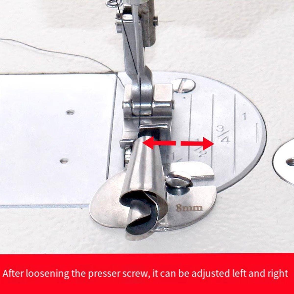 Household Sewing Machine Attachment Spiral Flanger Towel Fabric Puller Tool