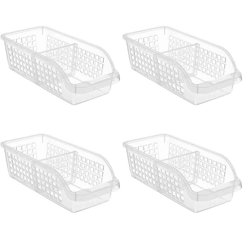 4pcs Refrigerator Storage Box Transparent Plastic Household Organizer Kitchen
