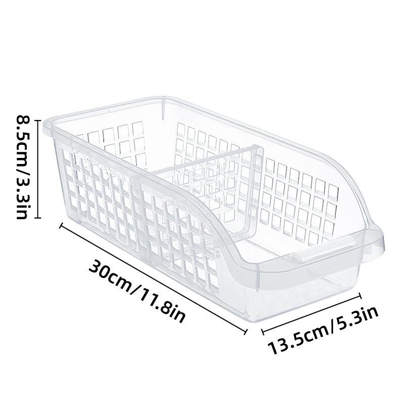 4pcs Refrigerator Storage Box Transparent Plastic Household Organizer Kitchen