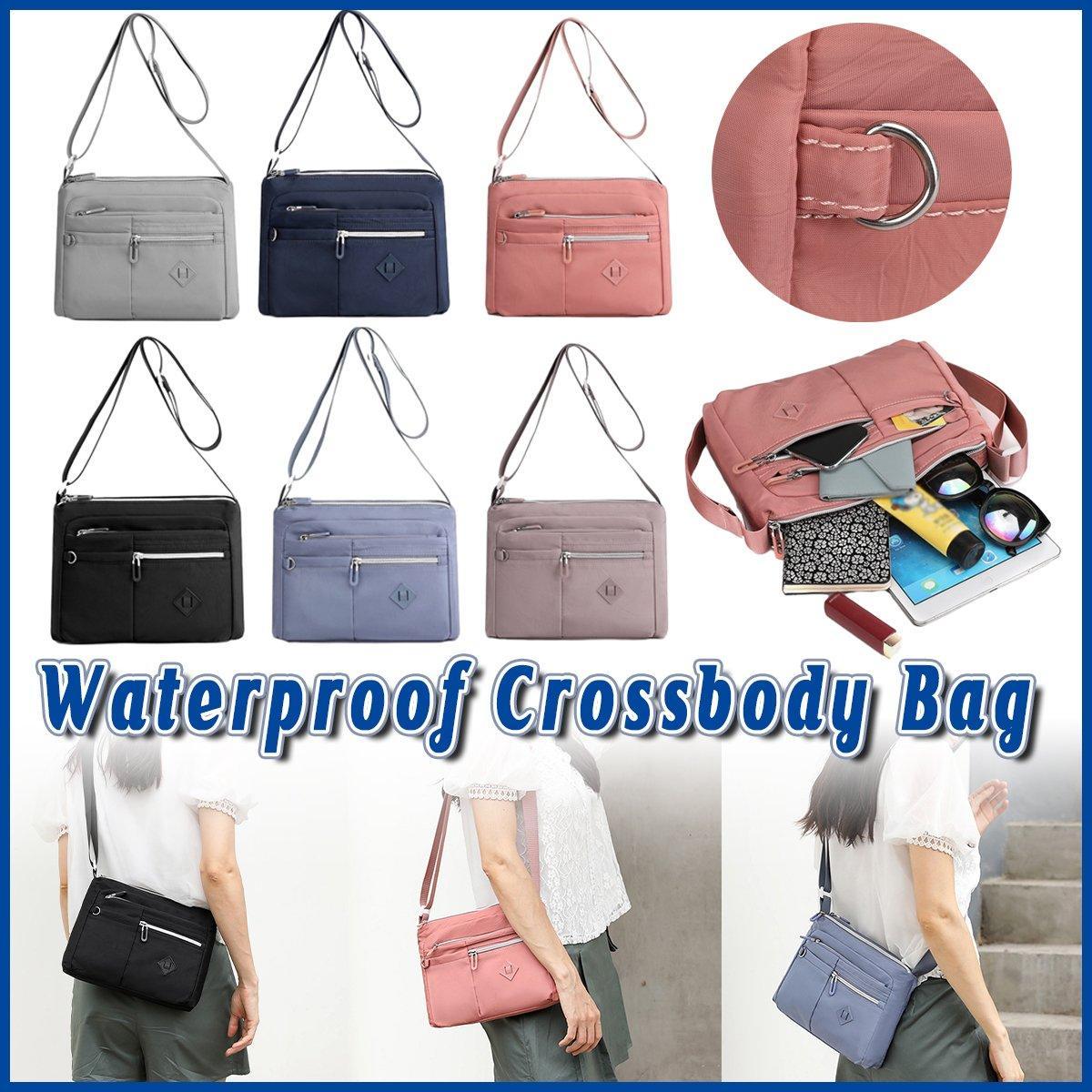 Ladies Large Capacity Crossbody Bag Single Shoulder Small Square Bag Handbag - Purple