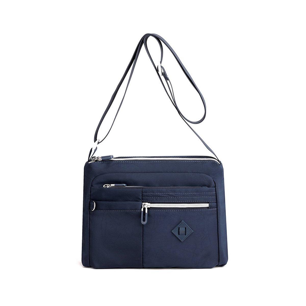 Ladies Large Capacity Crossbody Bag Single Shoulder Small Square Bag Handbag - Purple