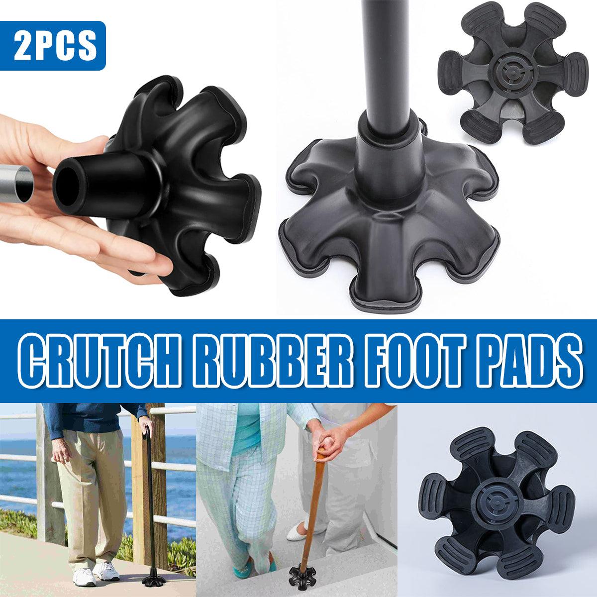 2PCS 19MM Non-Slip Rubber Foot Pads for Walking Cane Crutch Support Replacement