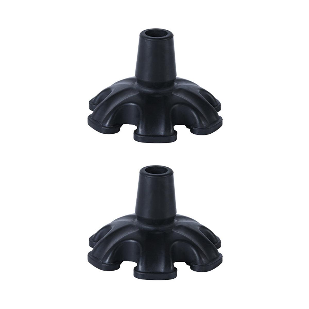 2PCS 19MM Non-Slip Rubber Foot Pads for Walking Cane Crutch Support Replacement