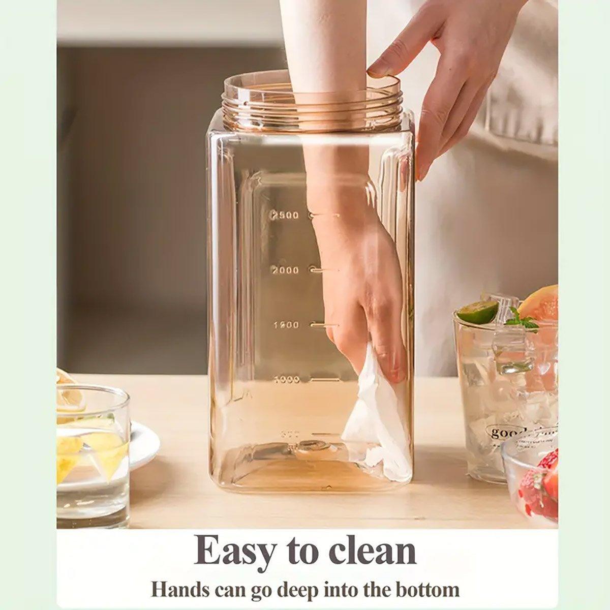 Large Capacity 3.5L Cold Water Kettle Home Use Beverage Dispenser Jug Mug - Green