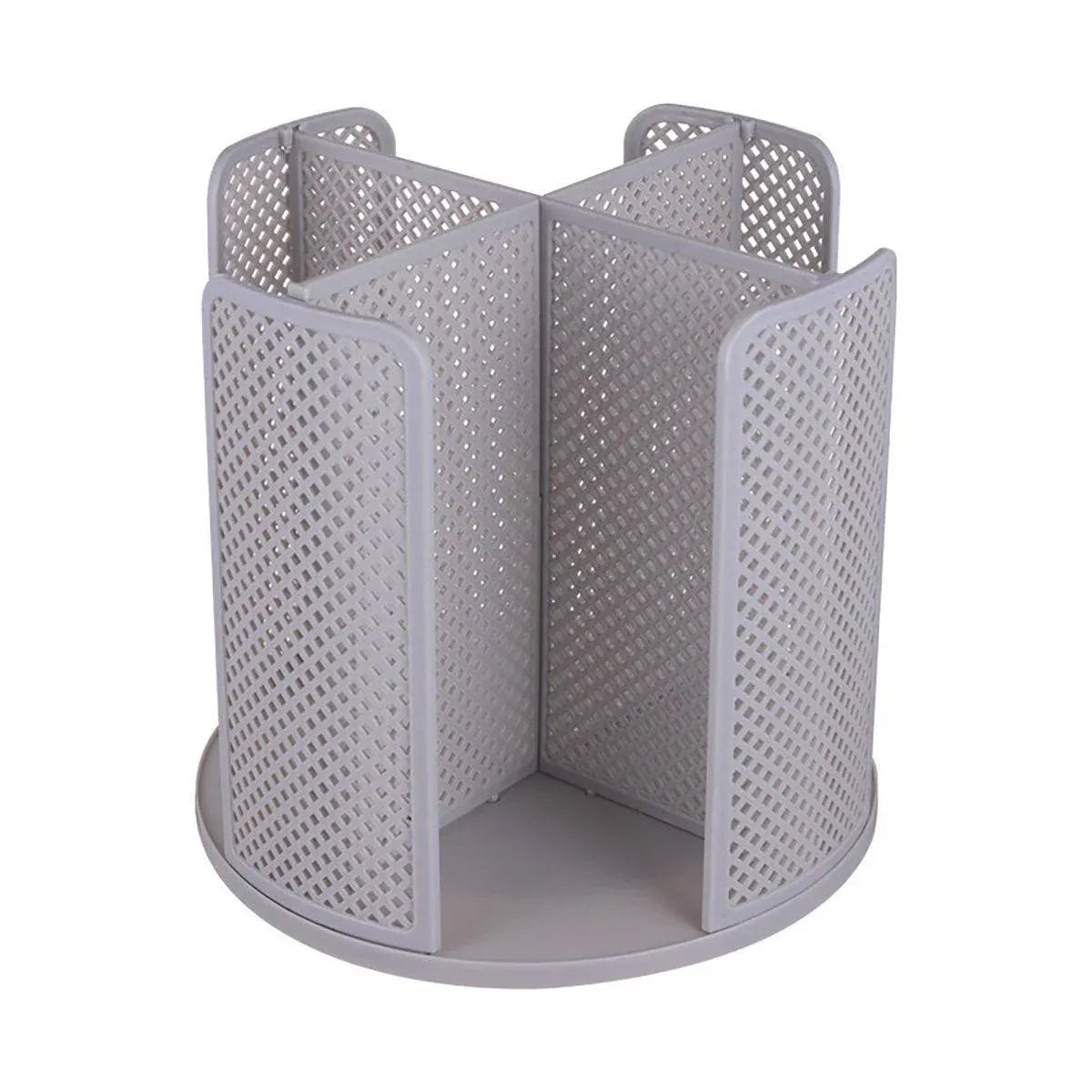 Paper Cup Holder Organizer Swivel Compartment Cup Picker Drink Storage Stand - Grey
