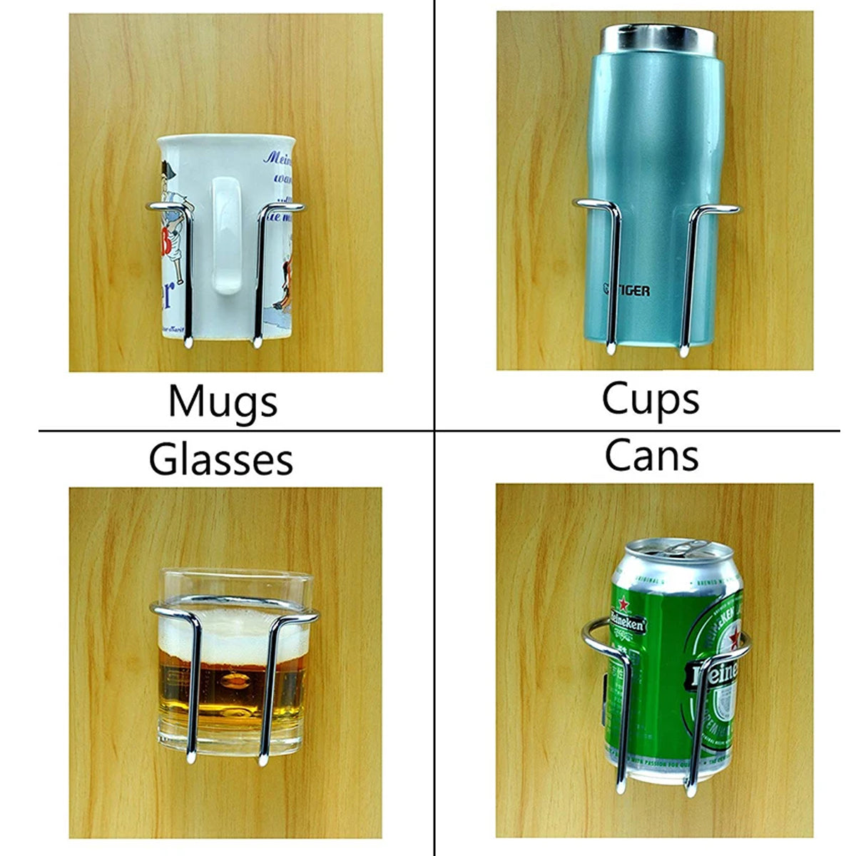 2pcs Cup Stainless Steel Boat Drink Holder Ring Holders Marine Car Truck Yacht