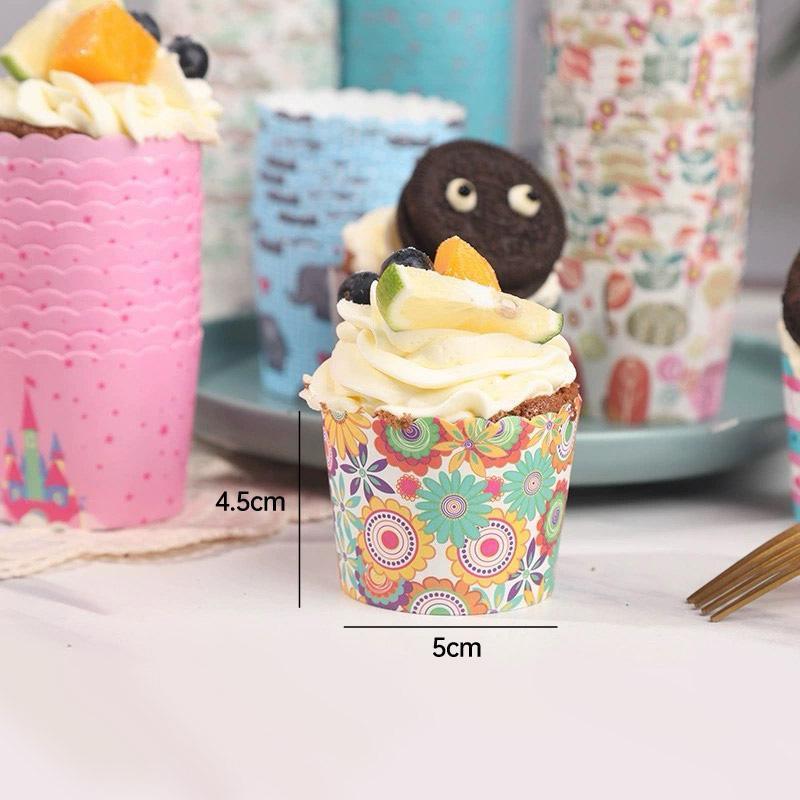 500pcs Colorful Cupcake Muffin Baking Cups Greaseproof Nonstick Paper Liners - Cupcake-500pcs-LSFTN