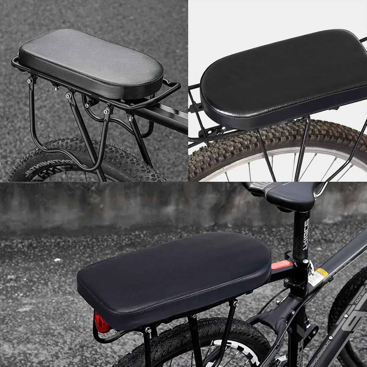 2pcs Mountain Bike Seat Plate Bicycle Back Seat Cushion Rear Shelf Saddle