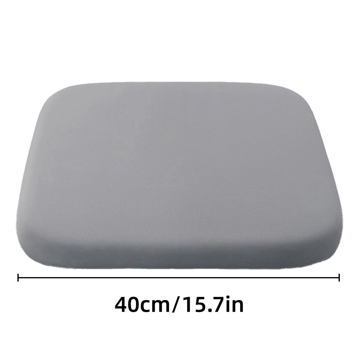 Seat Cushion Memory Foam Office Chair Pad Bottom Support for Stool Dining Chair - Grey