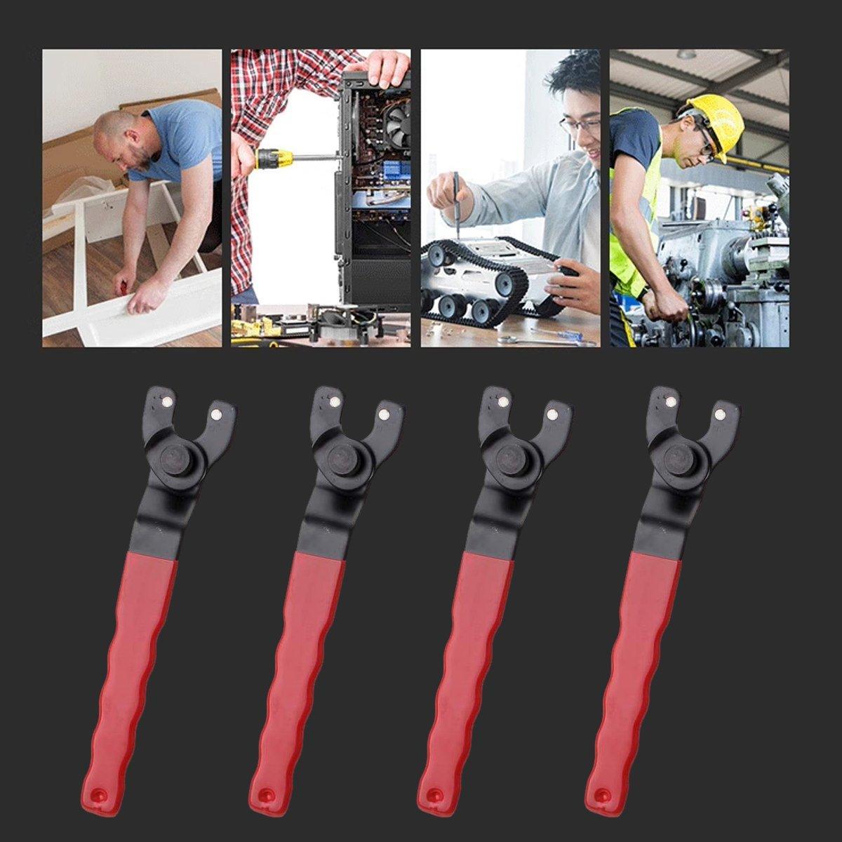 Adjustable Pin Wrench Spanner 10–40mm for Angle Grinder Rotary Tool Nut Removal