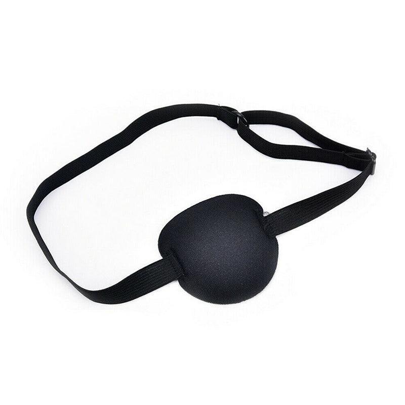 1/2/3/4/5Pcs Adjustable Strap Eye Patch Soft Concave Design Washable Black Cover - 1 PC