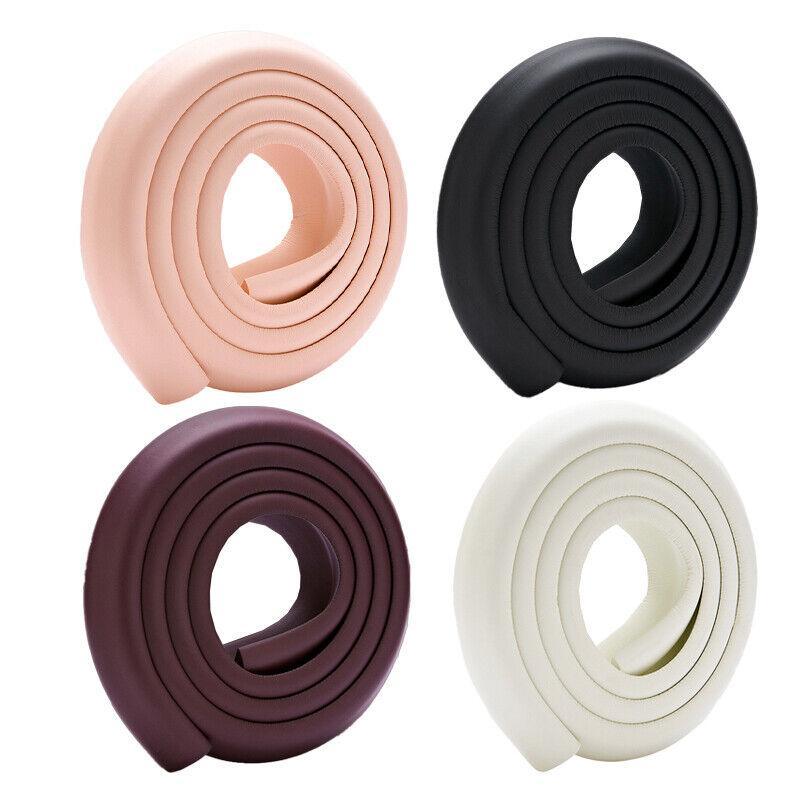Foam Edge Guard Strip for Desks and Tables with Corner Protector Bumper Tape - Black