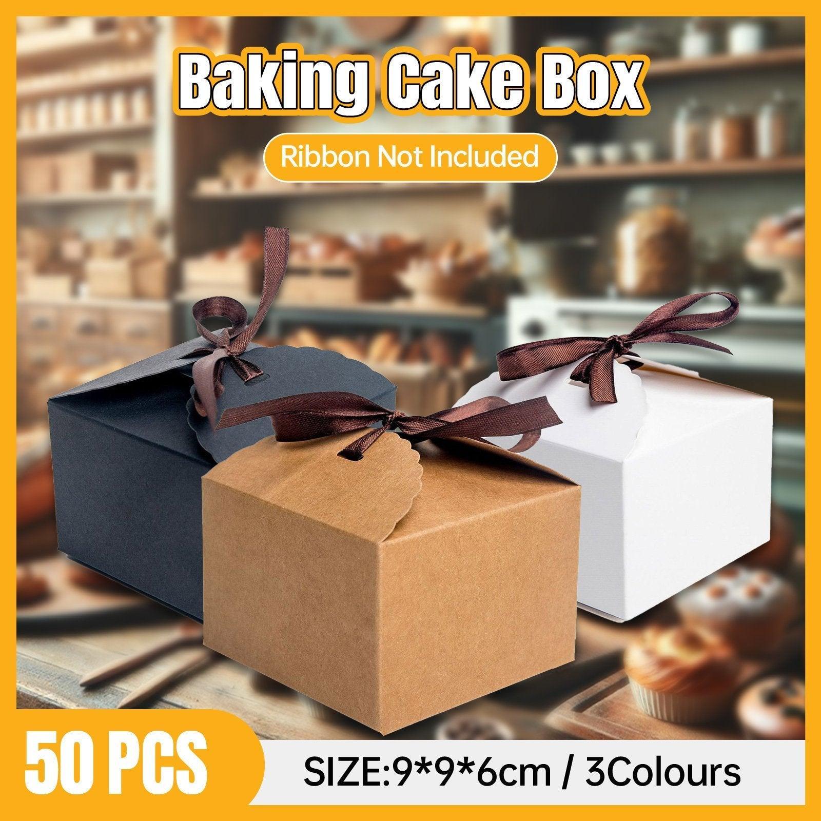 Premium Bakery Boxes: Elegant & Durable Cake Packaging - Multi-Color Options - Kraft