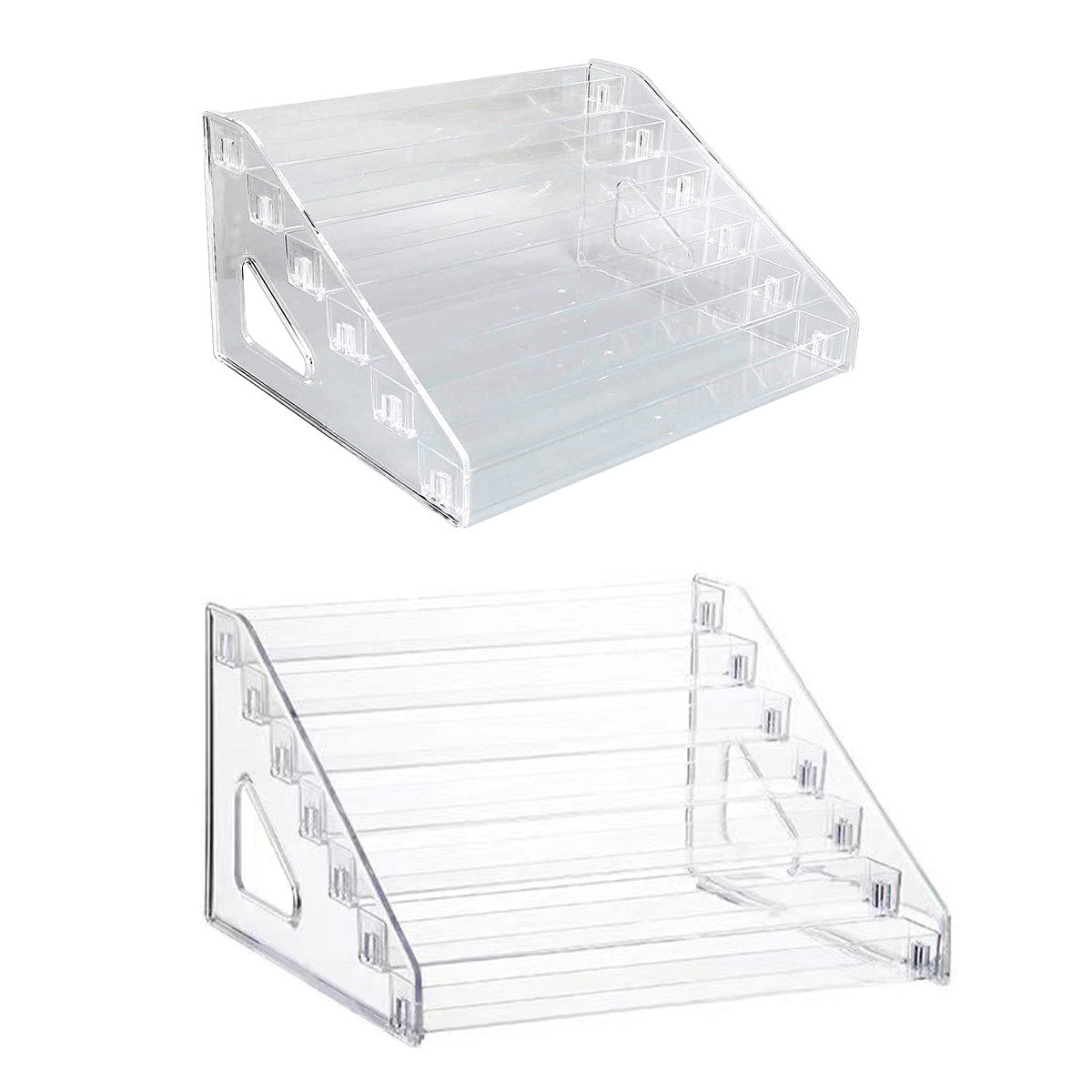 6/7 Layer Nail Polish Storage Box Multi Layer Clear Display Rack Organizer Stand - 6-Tier