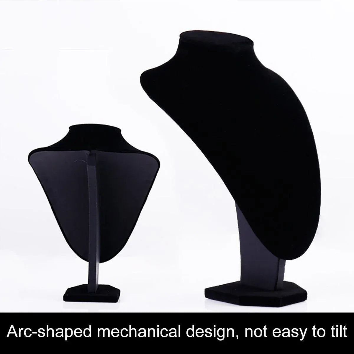 1-Piece Black Velvet Necklace Display Stand