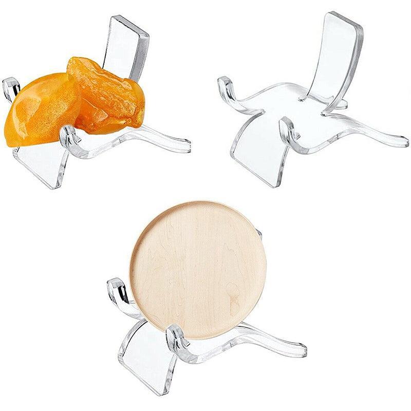 10pcs Acrylic Display Stands for Crystals Minerals Geodes Jewellery Ornament Holder - M 5.5X4.5X5cm