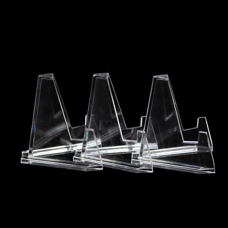 20Pcs Acrylic Clear Stand For Trading Card Psa Pokemon Card Holders Small Stand