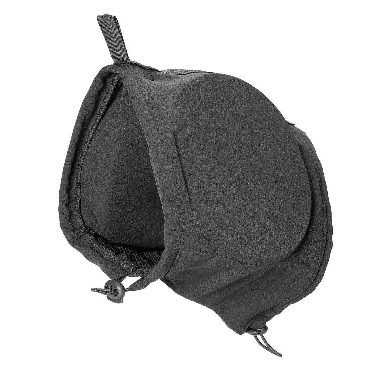 Black Adjustable Dog Ear Muffs Noise Reducing Pet Headwrap Protective Ear Cover - M