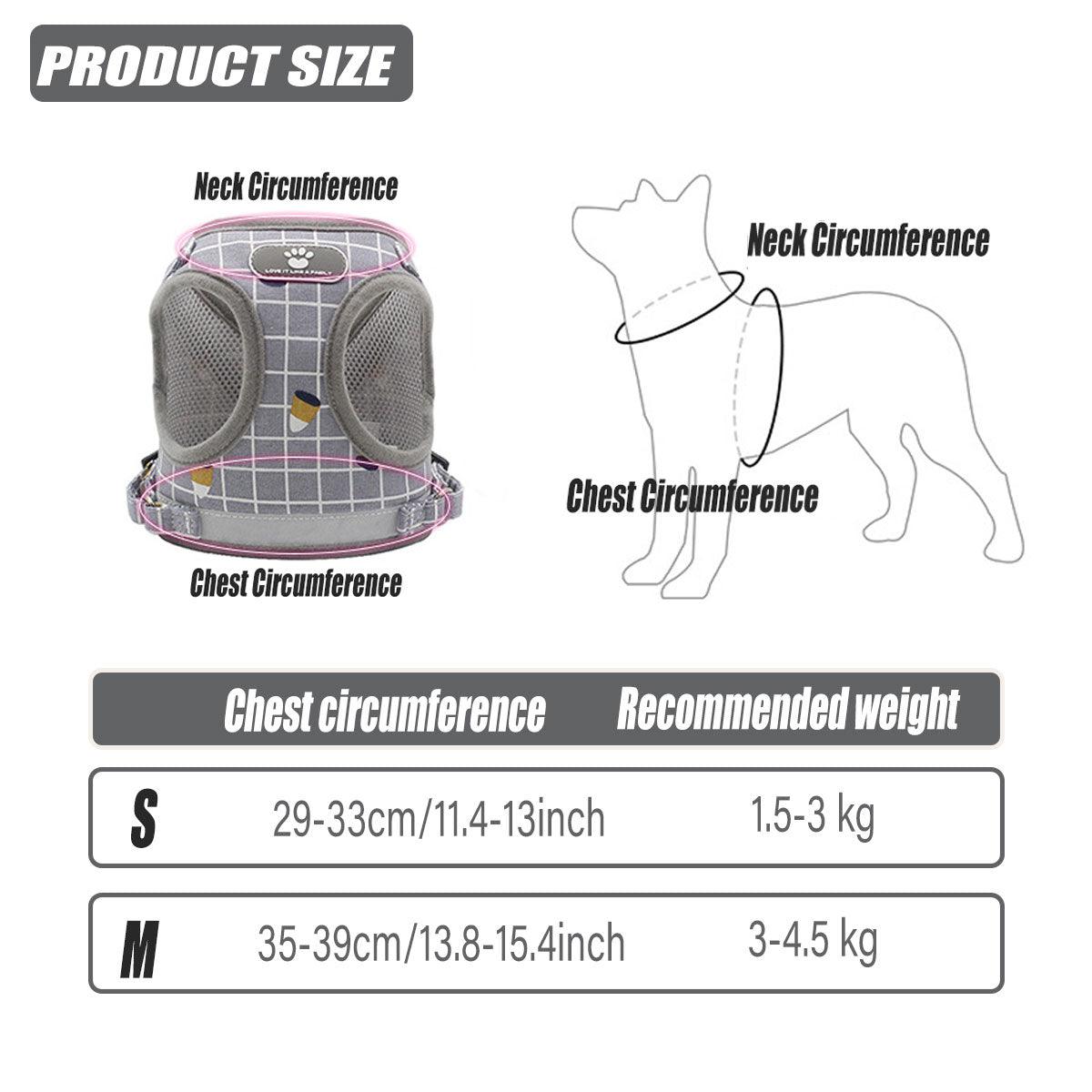 Pink Kitten Dog Cat Walking Harness Lead Leash Collar Pet Vest Mesh Adjustable - M