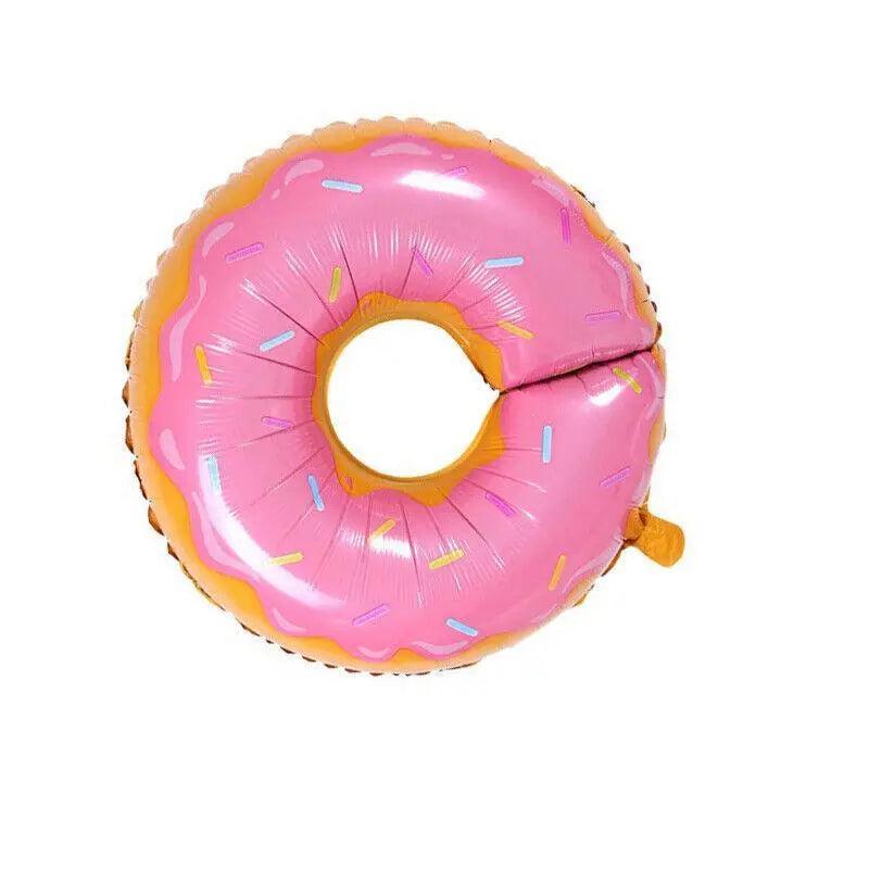 Donut Foil Balloon 75Cm Pink Green Spinkles Party Food Helium Quality Decoration - Green