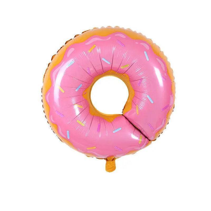 Donut Foil Balloon 75Cm Pink Green Spinkles Party Food Helium Quality Decoration - Green