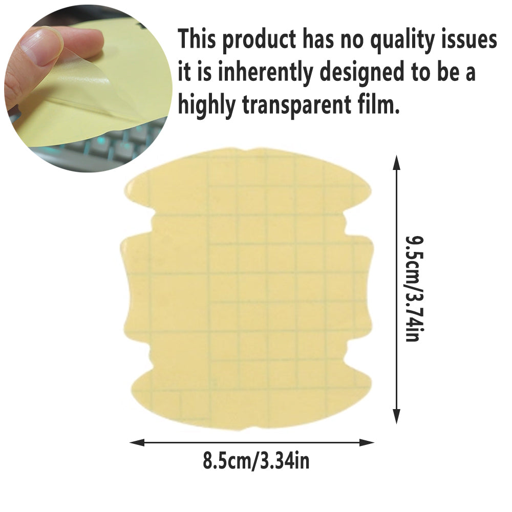 4Pcs Invisible Car Door Handle Films Protective Scratches Protector Accessories