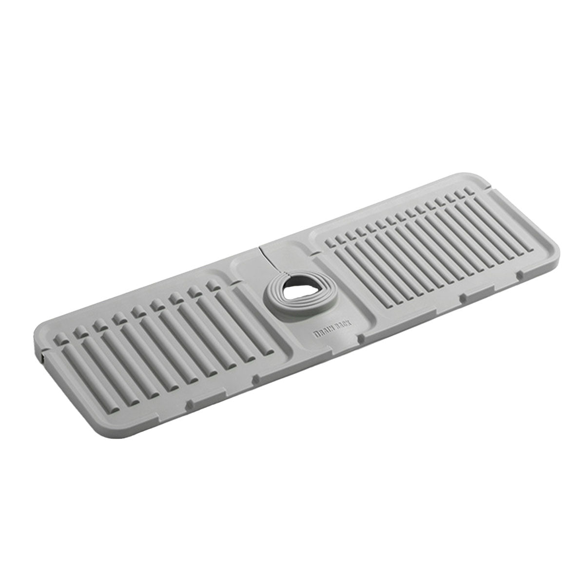 Faucet Draining Pad Narrow Sink Splash Guard Mat for Washbasin Water Catcher - Grey