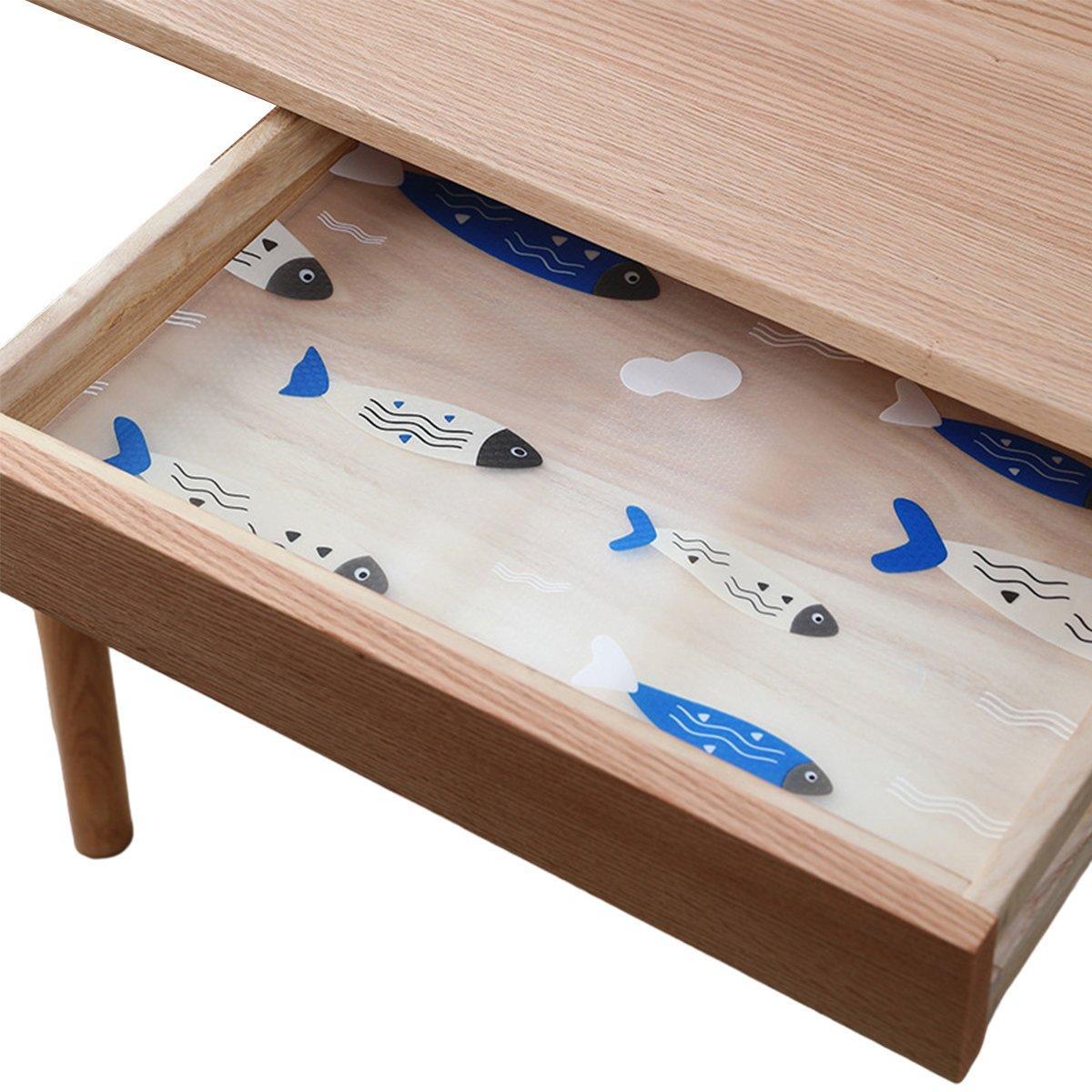 Household Drawer Liner Paper Wardrobe Dustproof Cabinet Mat Grease Proof Mat - Leaf