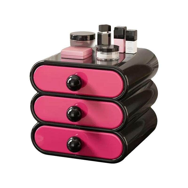 Drawer Cosmetic Organizer Desktop Storage Organizer for Makeup Desk Accessories - White