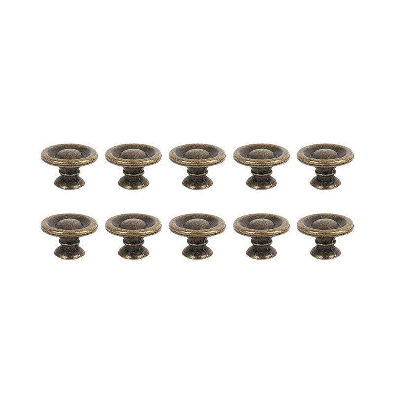 10/20/40Pcs Antique Brass Drawer Knobs Vintage Cabinet Handles Cupboard Pulls - 10PCS