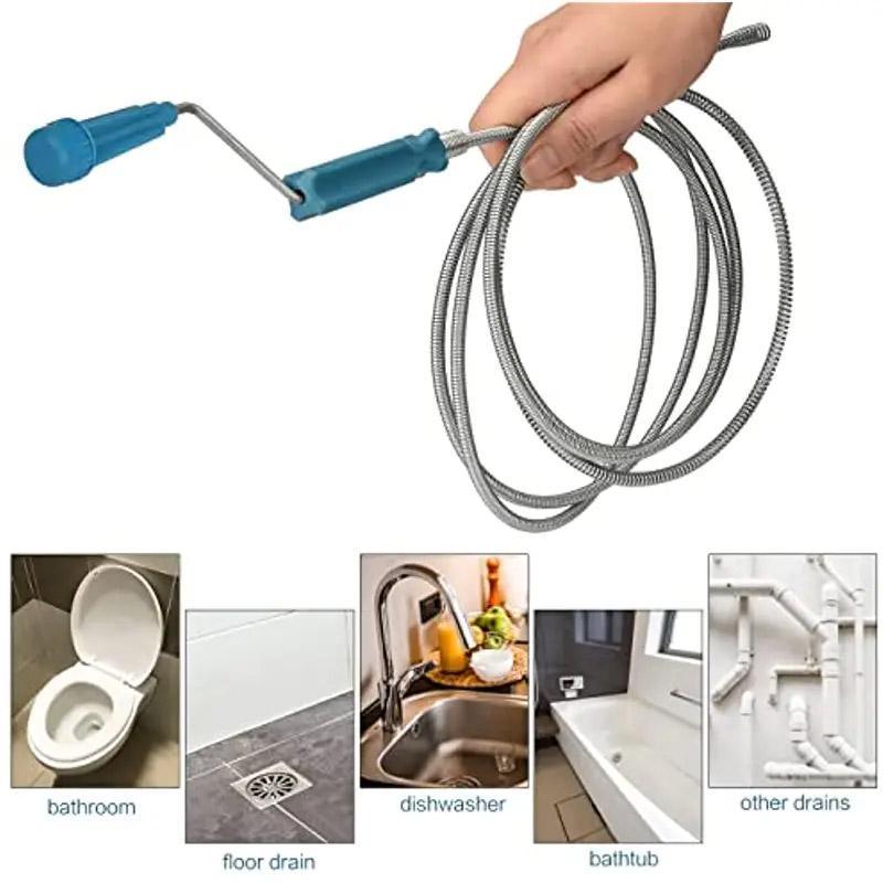 3M Drain Unclogger Multi Functional Pipe Blockage Removal Tool for Plumbing Need
