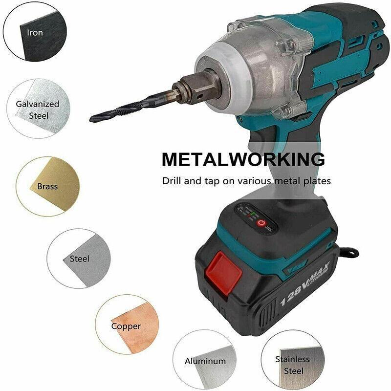 6X Hss Hex Shank Tap Drill Bits Metric Thread Screw Tapping Compound Set Tool