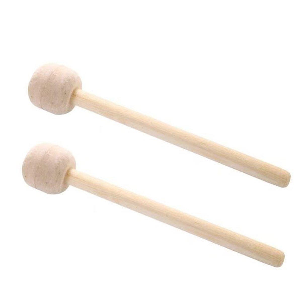 2pcs Felt Drumsticks Gong Mallets Soft Hammer Drum Accessories Percussion Tools