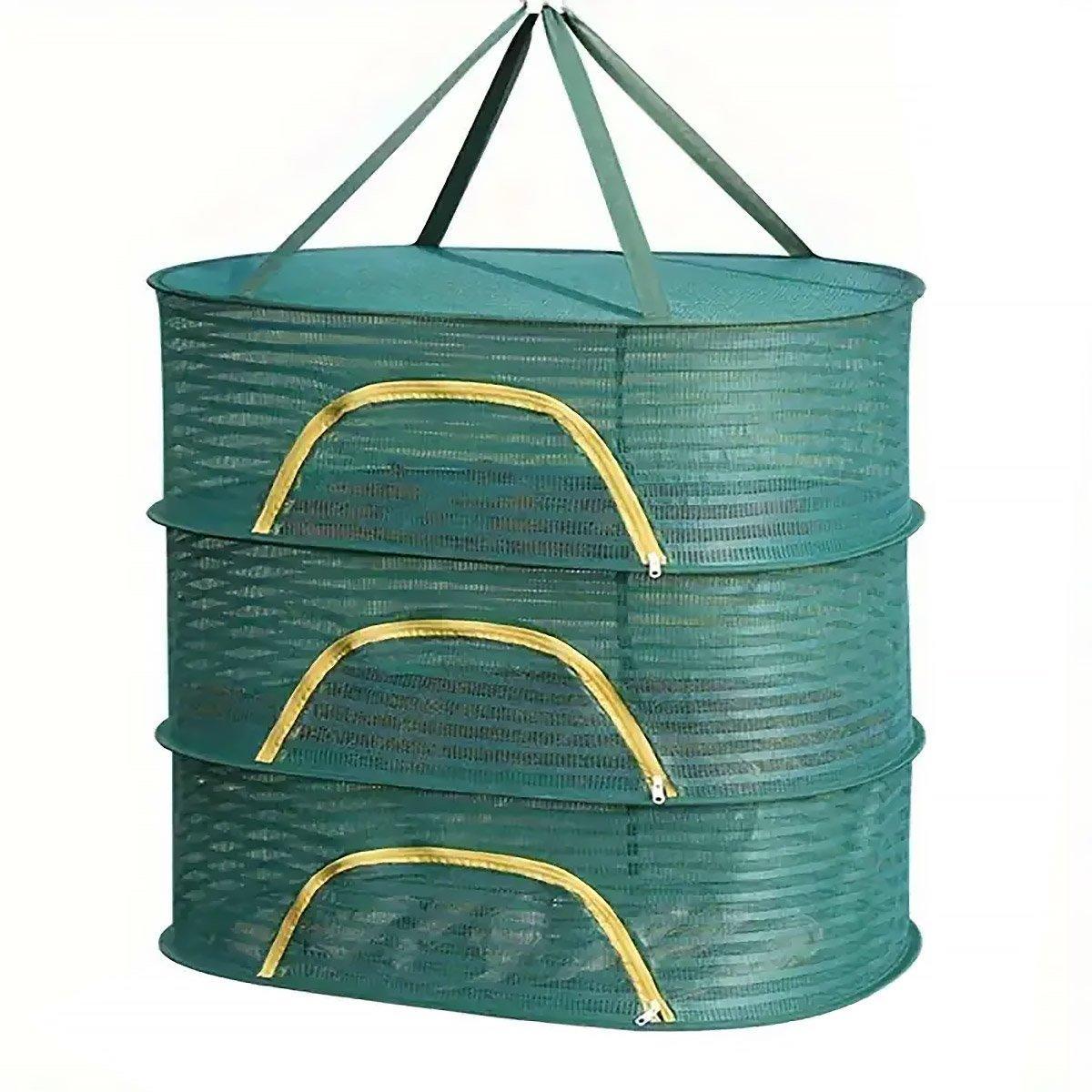 Anti Mosquito Fully Enclosed Drying Net Basket for Fish Vegetables Fruit Herbs - Single layer