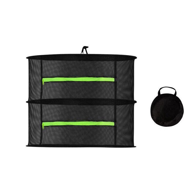 2-8 Tier Drying Net Large Shelf Hydroponic Hanging Grow Herb Plant Dry - 8 Layers