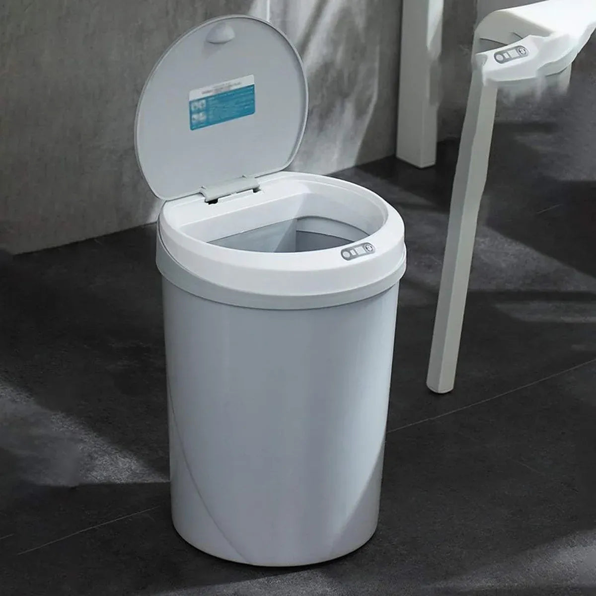 1-Piece 12L Automatic Sensor Bin, Grey