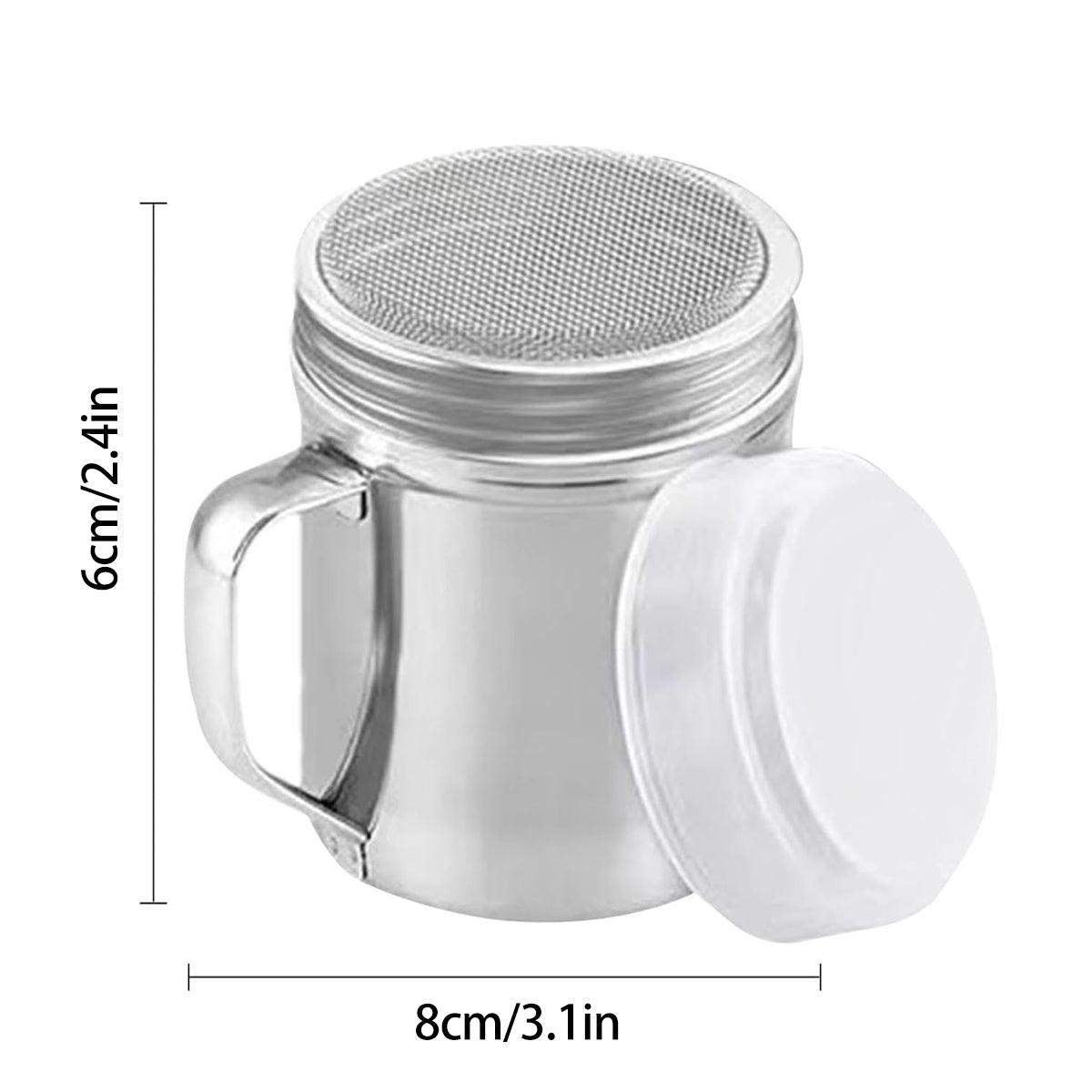 Stainless Steel Powder Shaker Mesh Sugar Flour Dispenser Spice Baking Tool