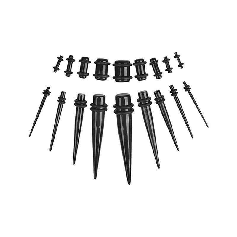 36Pcs Ear Stretching Kit Plug Set Stretch Ear Taper Stretcher Expander Tapers Au