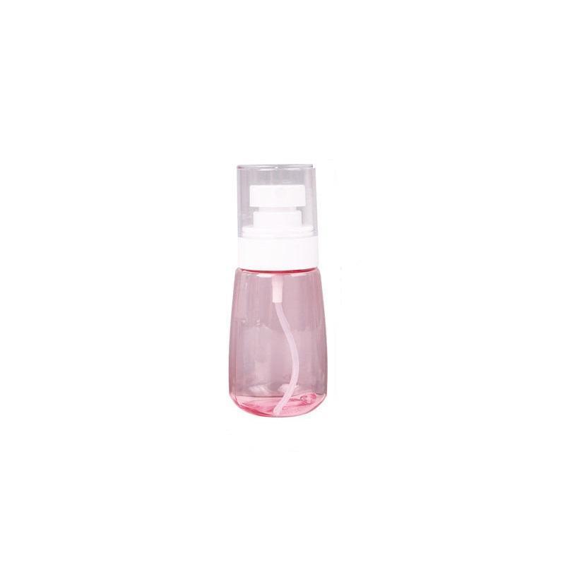 10pcs Portable Travel Emulsion Dispenser Bottle Press Pump Refillable Containers - Pink-30ml