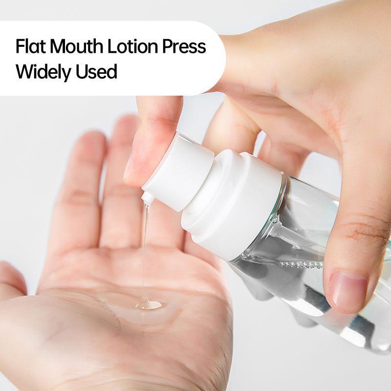 10pcs Portable Travel Emulsion Dispenser Bottle Press Pump Refillable Containers - Clear-60ml