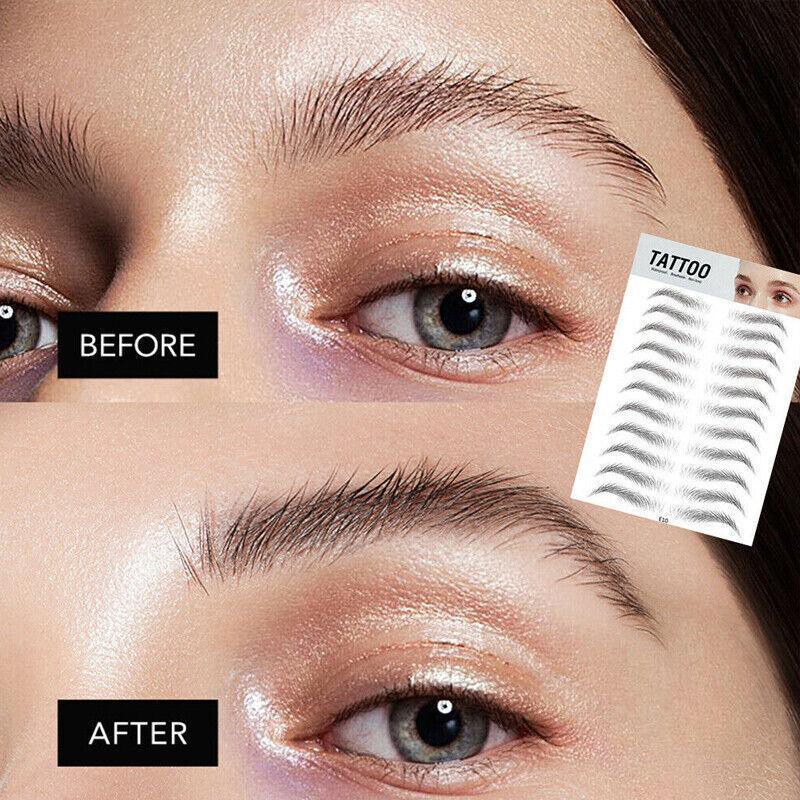3D Waterproof Eyebrow Tattoo Sticker Hair-Like Natural Brows for Sparse Eyebrows - E11
