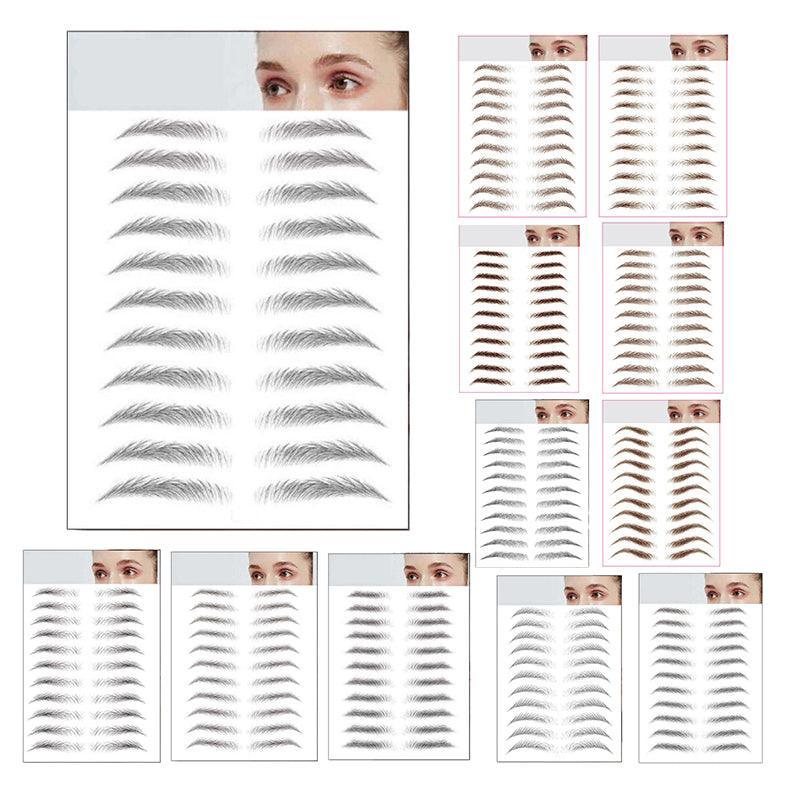 3D Waterproof Eyebrow Tattoo Sticker Hair-Like Natural Brows for Sparse Eyebrows - E16