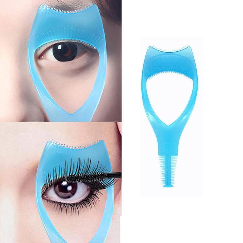 3 In 1 Eyelash Mascara Makeup Guard Protect Tool Applicator Curler Comb Lashes