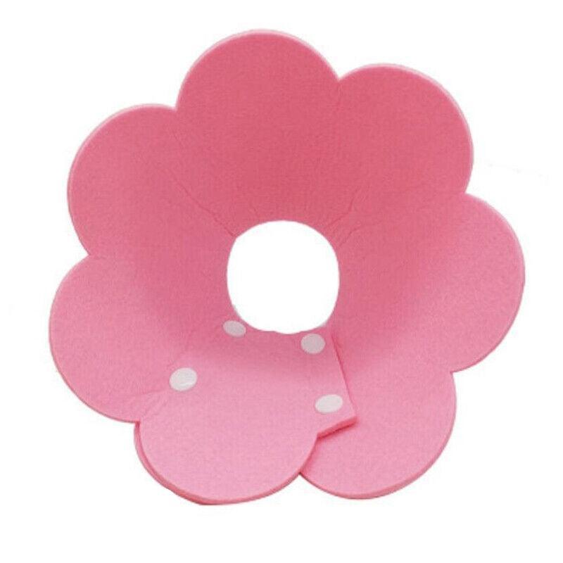 Pet Dog Cat Adjustable Soft Healing Elizabethan Collar Cone Medical Protective - Pink