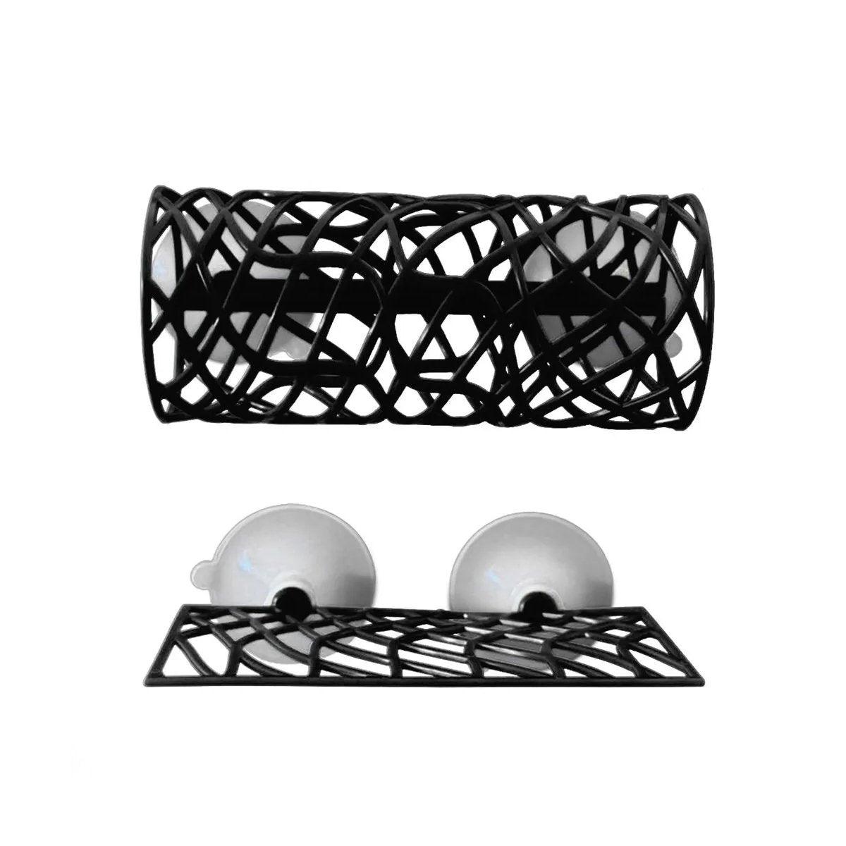 Aquarium Fish Resting Tunnel Hiding House for Betta Shrimp Small Fish Tank Decor - Black