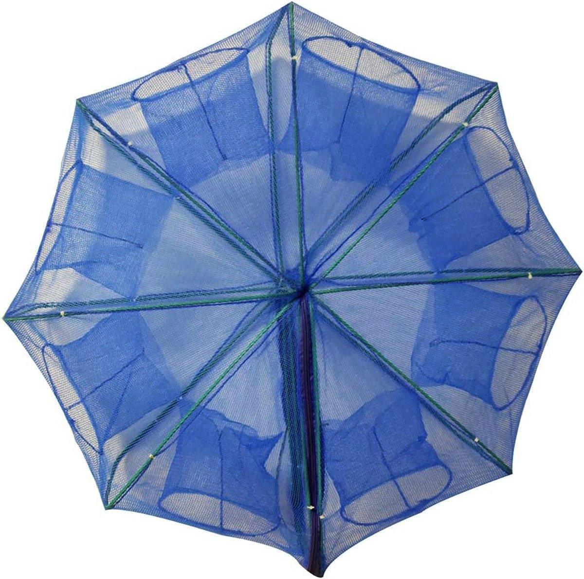 6/8/10 Holes Fishing Net Small Foldable Square Folding Shrimp Eel Lobster Trap - 6Holes