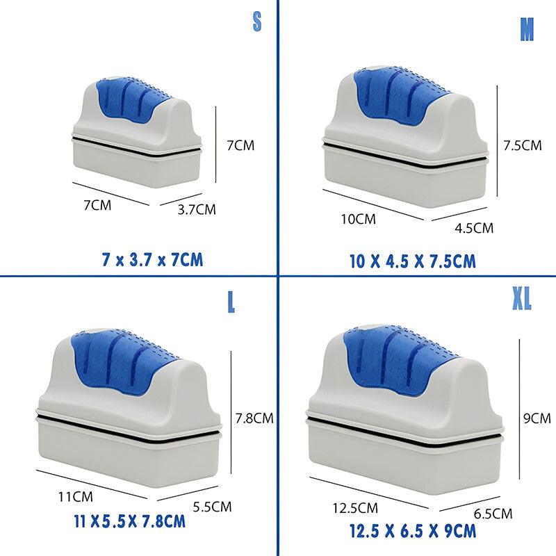 Aquarium Glass Cleaner Brush with Algae Magnet for Fish Tanks Cleaning - XL