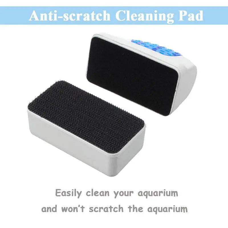 Aquarium Glass Cleaner Brush with Algae Magnet for Fish Tanks Cleaning - XL