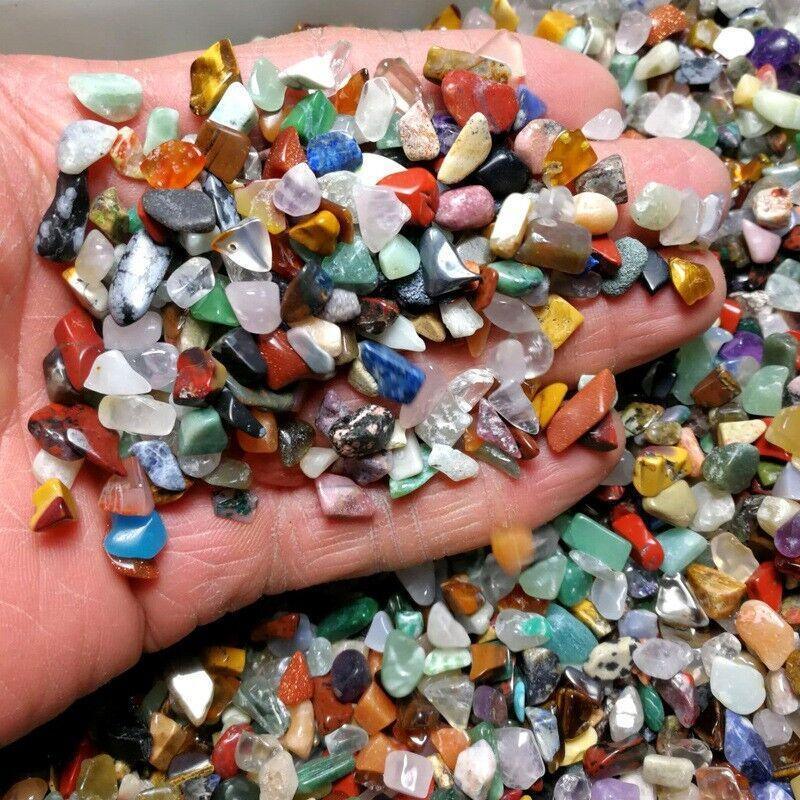 Colorful Mixed Stone Crystal Chips - 100G Bulk Lot