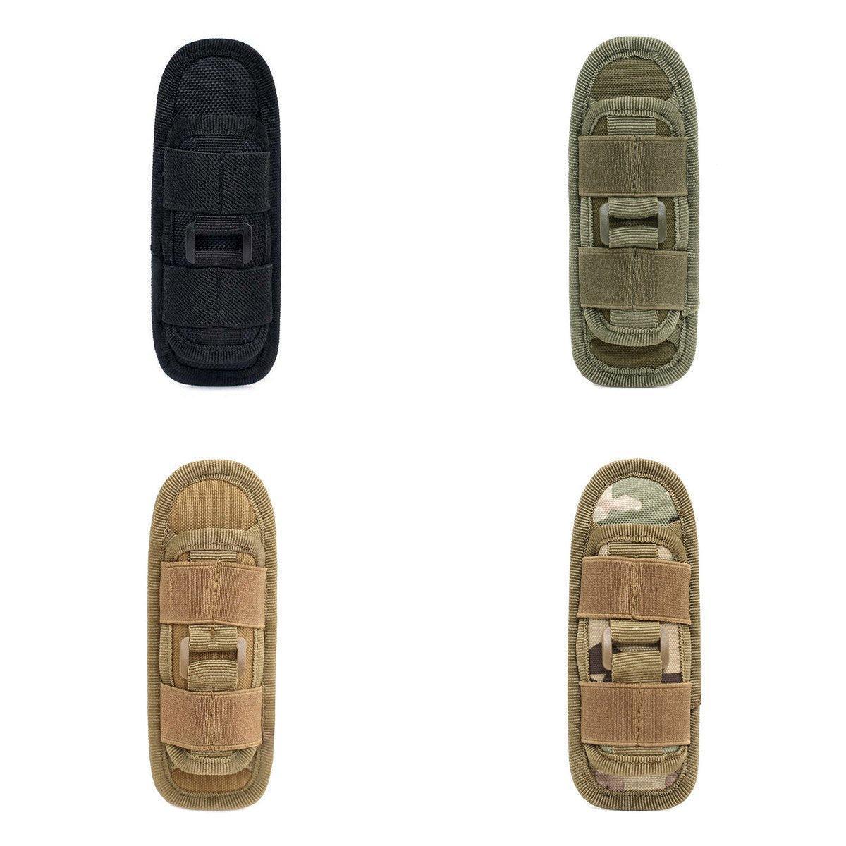 Portable Outdoor Military Flashlight Bag Pouch Tactical Case Holster Belt Holder - Camouflage